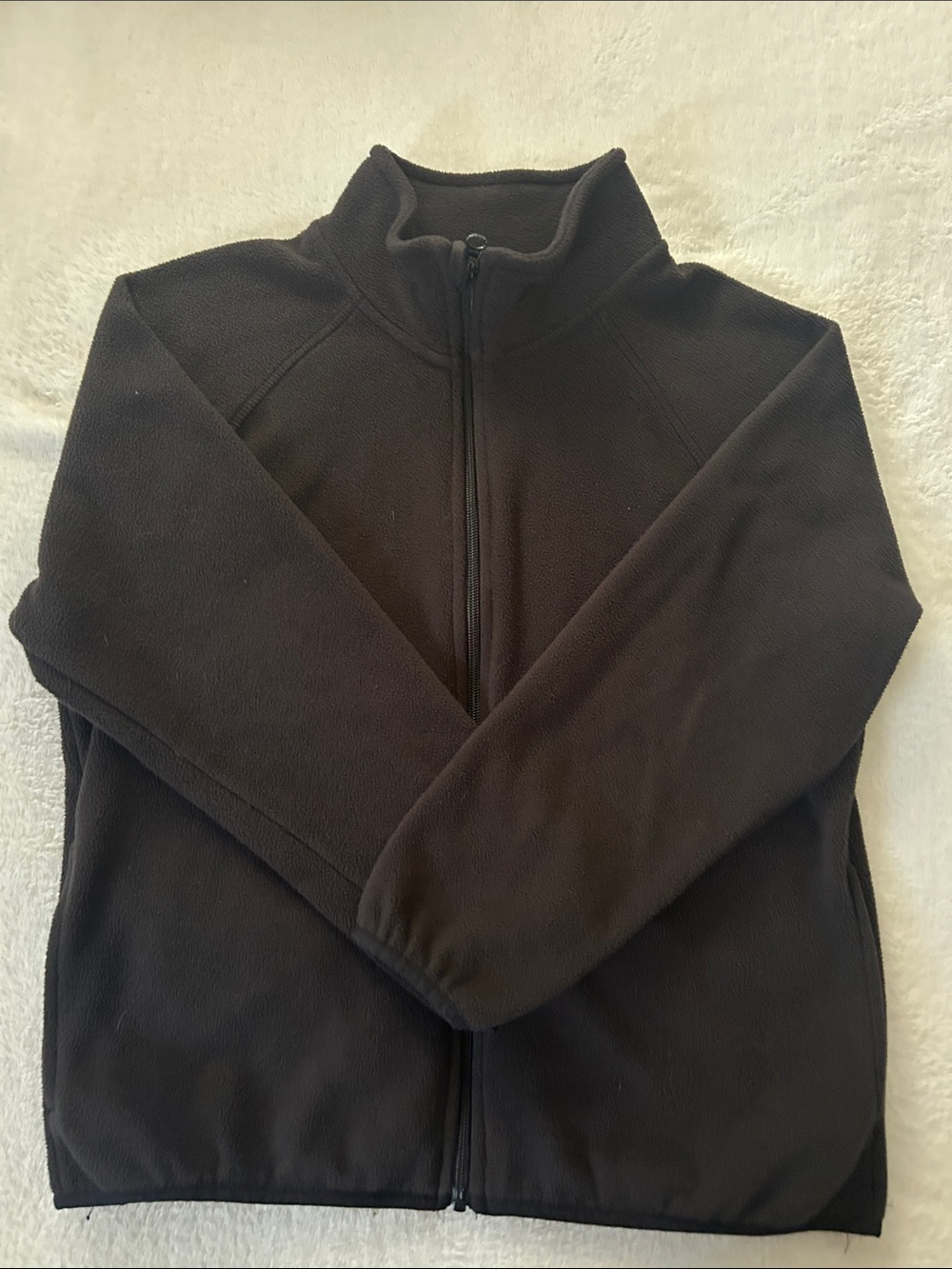 wonder nation Black Full-Zip Fleece Jacket